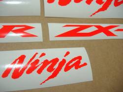Kawasaki ZX6R Ninja neon red custom graphics