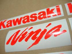 Kawasaki ZX6R signal red customized logo decals