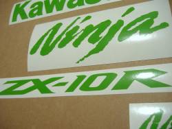 Kawasaki ZX10R Ninja lime green custom graphics
