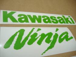 Kawasaki ZX-10R custom bright green decal set