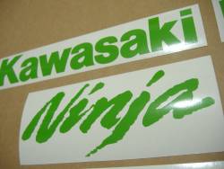 Kawasaki ZX10R Ninja bright green stickers kit