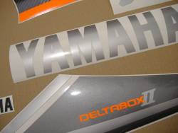 Yamaha YZF-R6 1999 RJ03 silver stickers set
