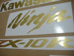 Kawasaki ZX10R Ninja brushed gold custom graphics