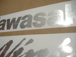 Kawasaki ZX6R Ninja brushed lined grey stickers