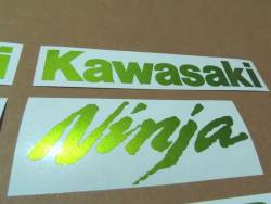 Kawasaki ZX10R Ninja metallic green custom stickers