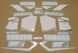 Yamaha R6 2001 RJ03 blue labels graphics