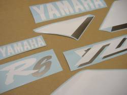 Yamaha R6 2001 5EB blue adhesives set