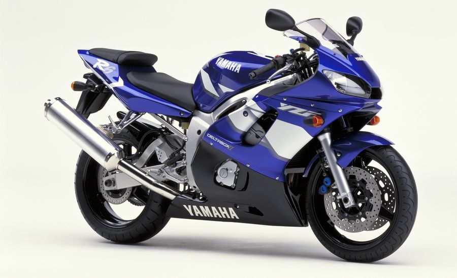 Yamaha R6 2001 RJ03 5EB blue stickers set