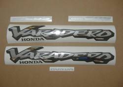 Honda Varadero 2000 black stickers kit