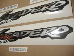 Honda Varadero XL1000V 2000 red graphics kit