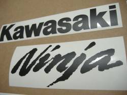 Kawasaki ZX6R Ninja matte black graphics set