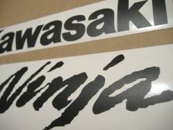 Kawasaki ZX6R 636 matte black logo decals