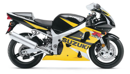 Suzuki GSX-R 600 2002 K3 yellow stickers set