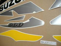 Suzuki GSX-R 600 2002 yellow decals set