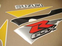 Suzuki GSXR 600 2002 yellow graphics kit