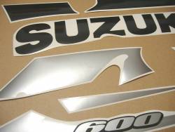 Suzuki gsx-r 600 2002 yellow black decals