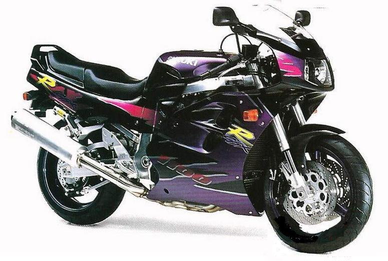 Suzuki GSX-R 1100 1994 1995 black purple stickers