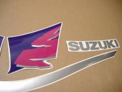 Suzuki GSX-R 1100 1995 black purple adhesives 