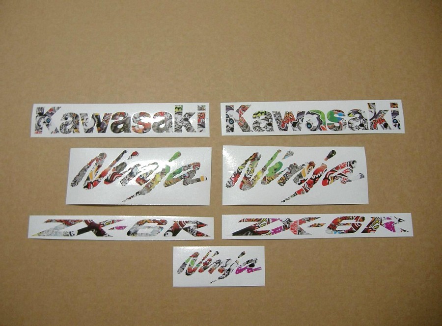 Kawasaki ZX6R Ninja stickerbomb stickers kit