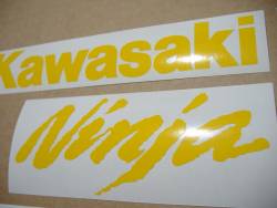 Kawasaki ZX-6R Ninja medium yellow decals set