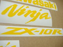 Kawasaki ZX-10R Ninja duck yellow logo graphics