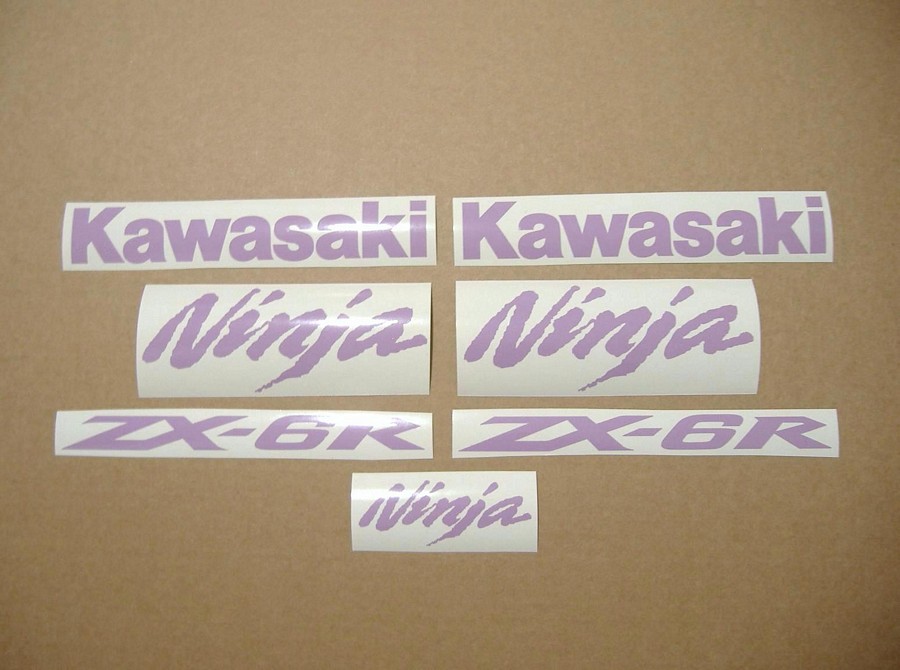 Kawasaki ZX6R 636 violet decals set