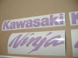 Kawasaki ZX6R 636 violet logo graphics