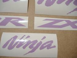 Kawasaki ZX-6R Ninja violet stickers emblems