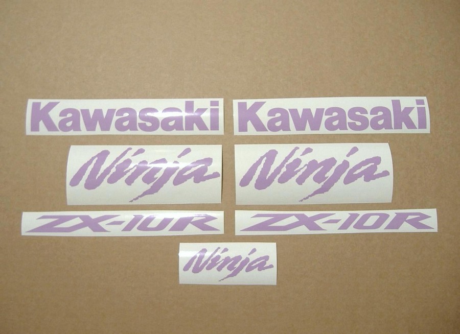 Kawasaki ZX10R 1000 violet purple stickers kit