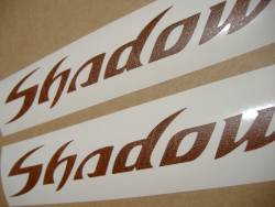 Honda VT Shadow leather look gas tank emblems