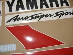 Yamaha Thundercat 1996 red/white stickers kit