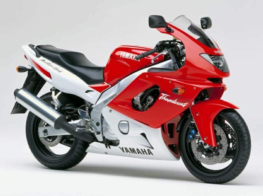 Yamaha YZF 600R 1996 red/white stickers kit