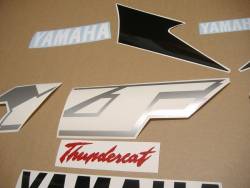 Yamaha Thundercat 1998 red black decals set