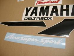 Yamaha Thundercat 1998 red black logo graphics