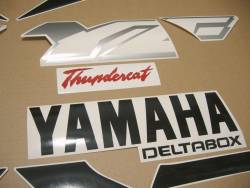 Yamaha YZF 600R 1998 red black logo graphics