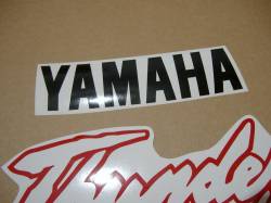 Yamaha YZF 600R 1996 yellow silver adhesives