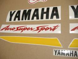 Yamaha Thundercat 1996 yellow grey stickers kit