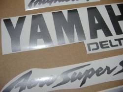 Yamaha YZF 600R 1998 1999 black decals kit