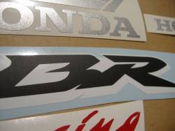 Honda CBR 600RR 2007 black decals kit 