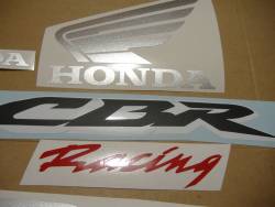Honda CBR 600RR 2007 black stickers set