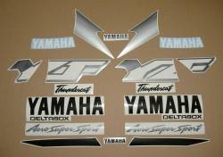 Yamaha Thundercat 2000 black gold decals set