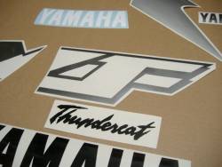 Yamaha Thundercat 2000 black gold adhesives