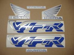 Honda VFR 750 1996 dark blue reproduction stickers