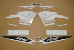 Yamaha R6 2003 RJ05 RJ09 5SL yellow decals set