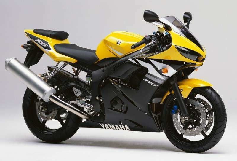 Yamaha YZF R6 2003 RJ05 yellow decal set