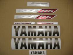 Yamaha R6 2004 RJ05 RJ09 silver stickers