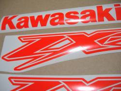 Kawasaki ZX-12R Ninja fluo neon red/orange decals