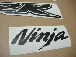 Kawasaki ZX-12R Ninja matte black graphics set