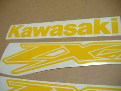 Kawasaki ZX-12R Ninja customized yellow decals 