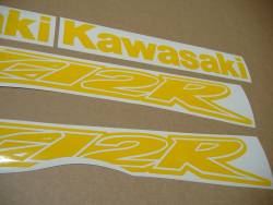 Kawasaki ZX12R Ninja duck medium yellow stickers 